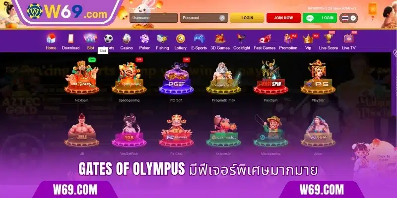 ฟีเจอร์ที่ทำให้ Gates of Olympus โดดเด่น